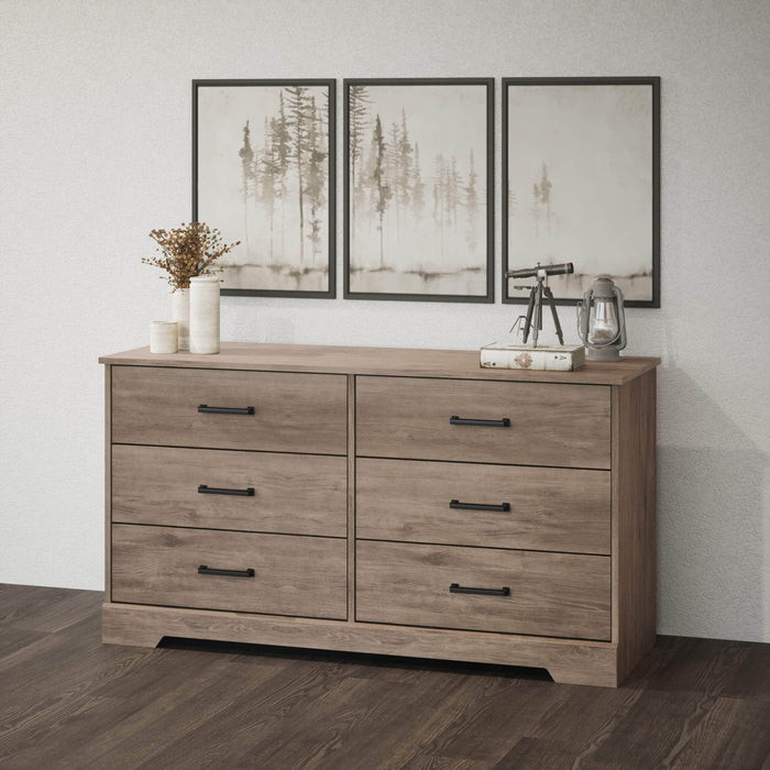 Pending - Prepac Dresser Rustic Ridge 6-Drawer Dresser- Available in 4 Colors