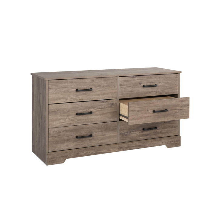 Pending - Prepac Dresser Rustic Ridge 6-Drawer Dresser- Available in 4 Colors