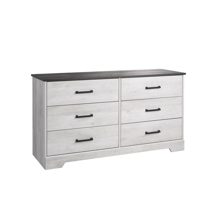 Pending - Prepac Dresser Rustic Ridge 6-Drawer Dresser- Available in 4 Colors