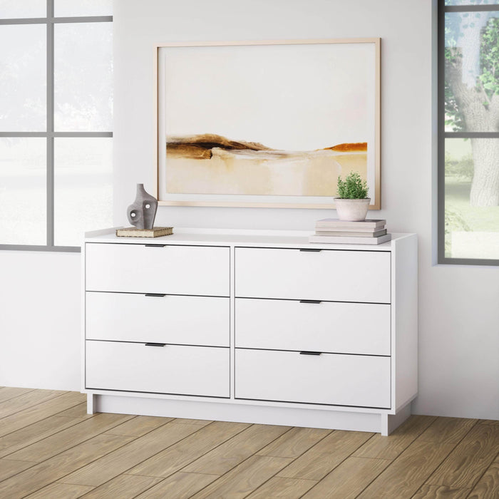 Pending - Prepac Dresser Simply Modern 6-Drawer Dresser - Available in 3 Colors