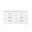 Pending - Prepac Dresser White Rustic Ridge 6-Drawer Dresser- Available in 4 Colors
