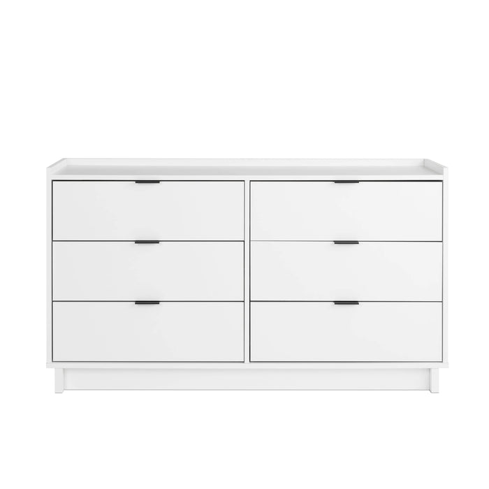 Pending - Prepac Dresser White Simply Modern 6-Drawer Dresser - Available in 3 Colors