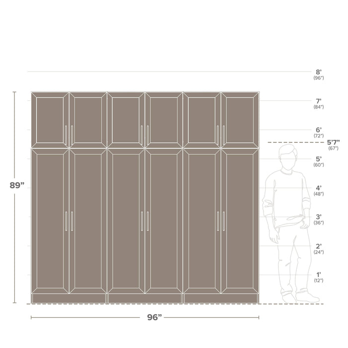Pending - Prepac Elite Plus Storage 6 PC in White