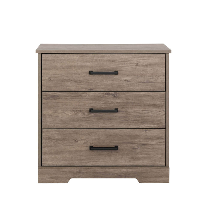 Pending - Prepac Nightstand Drifted Gray Rustic Ridge Farmhouse 3-Drawer Nightstand - Available in 4 Colors