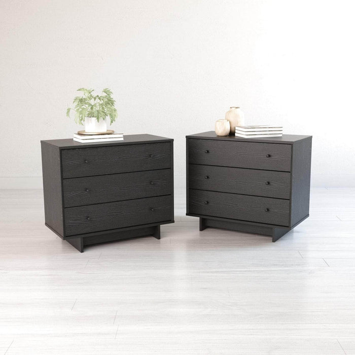 Pending - Prepac Nightstand Finnley 3-Drawer Nightstand (Set of 2) - Available in 2 Colors