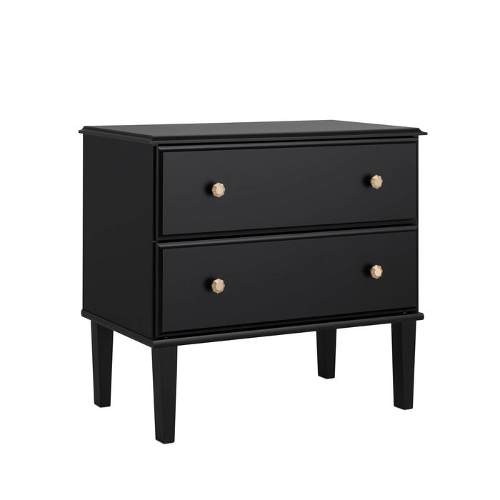 Pending - Prepac Nightstand Lux 2-Drawer Nightstand in Black