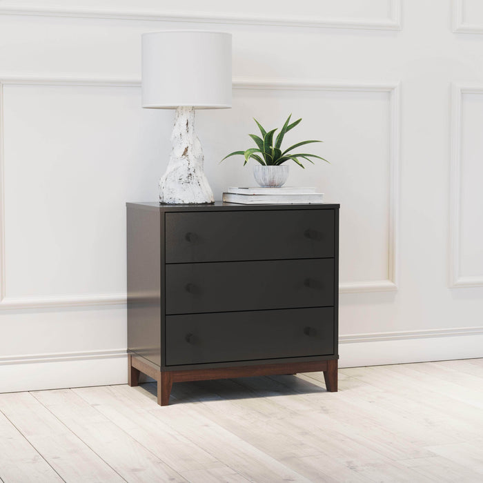 Pending - Prepac Nightstand Nordik 3-Drawer Nightstand in Black
