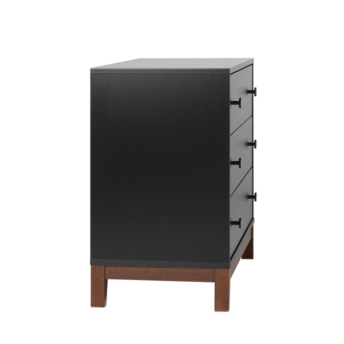 Pending - Prepac Nightstand Nordik 3-Drawer Nightstand in Black