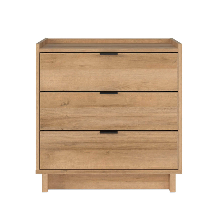 Pending - Prepac Nightstand Oak Simply Modern 3-Drawer Nightstand - Available in 3 Colors