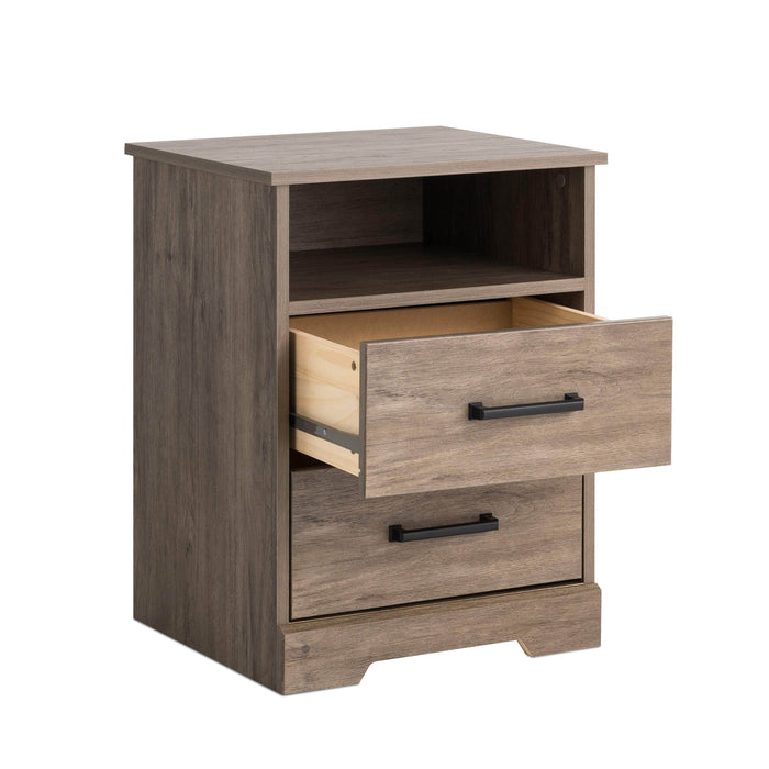 Pending - Prepac Nightstand Rustic Ridge 2-Drawer Nightstand - Available in 4 Colors