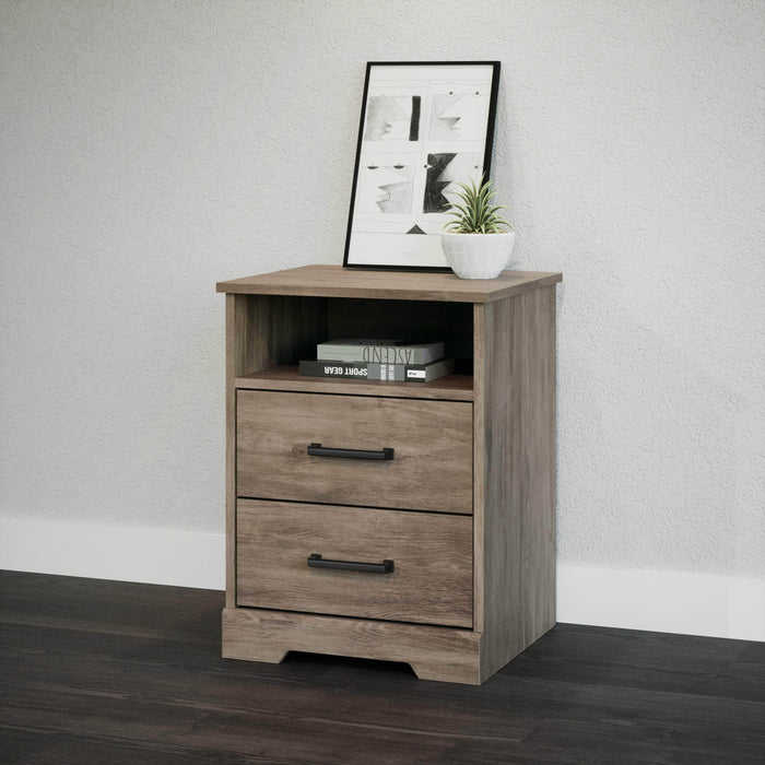 Pending - Prepac Nightstand Rustic Ridge 2-Drawer Nightstand - Available in 4 Colors