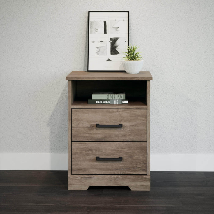 Pending - Prepac Nightstand Rustic Ridge 2-Drawer Nightstand - Available in 4 Colors