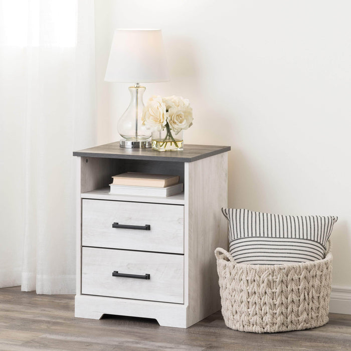 Pending - Prepac Nightstand Rustic Ridge 2-Drawer Nightstand - Available in 4 Colors