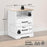 Pending - Prepac Nightstand Rustic Ridge Farmhouse 2-Drawer Nightstand in White & Natural Oak