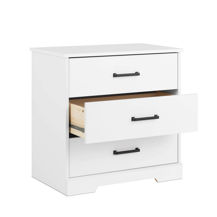 Pending - Prepac Nightstand Rustic Ridge Farmhouse 3-Drawer Nightstand - Available in 4 Colors