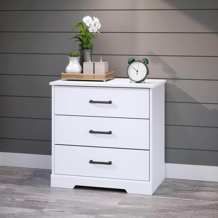 Pending - Prepac Nightstand Rustic Ridge Farmhouse 3-Drawer Nightstand - Available in 4 Colors