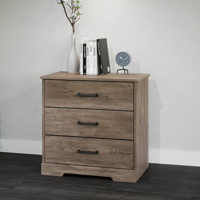 Pending - Prepac Nightstand Rustic Ridge Farmhouse 3-Drawer Nightstand - Available in 4 Colors
