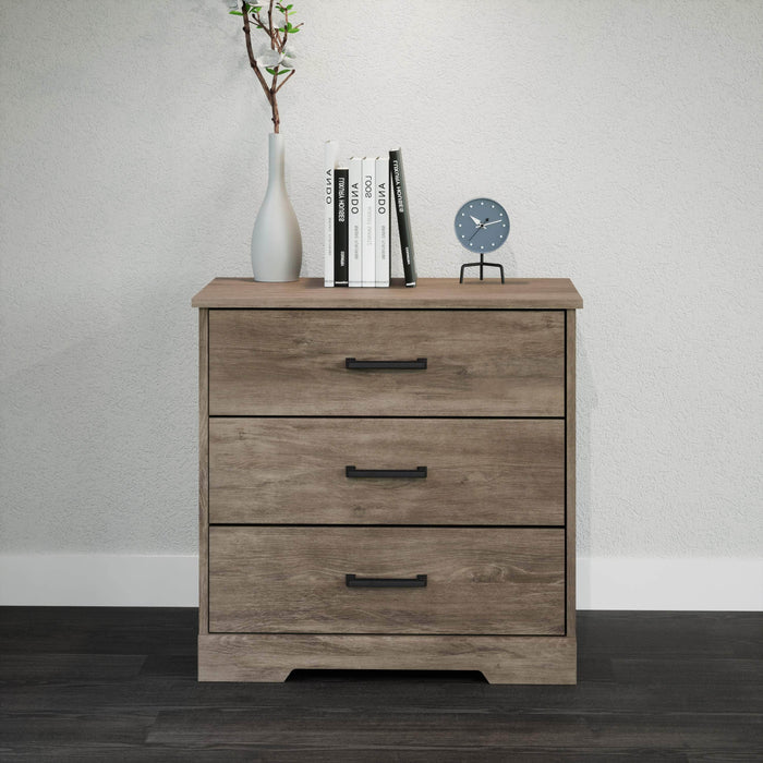 Pending - Prepac Nightstand Rustic Ridge Farmhouse 3-Drawer Nightstand - Available in 4 Colors
