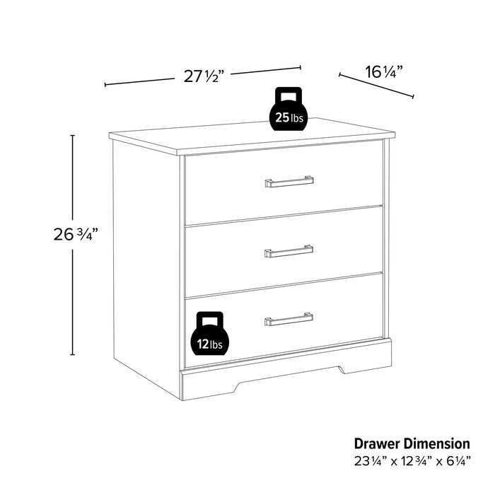 Pending - Prepac Nightstand Rustic Ridge Farmhouse 3-Drawer Nightstand - Available in 4 Colors