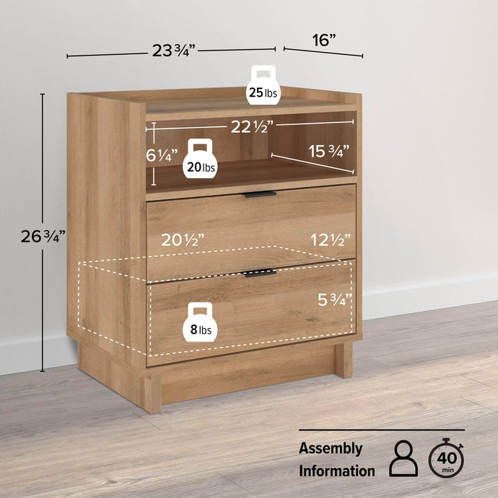 Pending - Prepac Nightstand Simply Modern 2-Drawer Nightstand - Available in 3 Colors