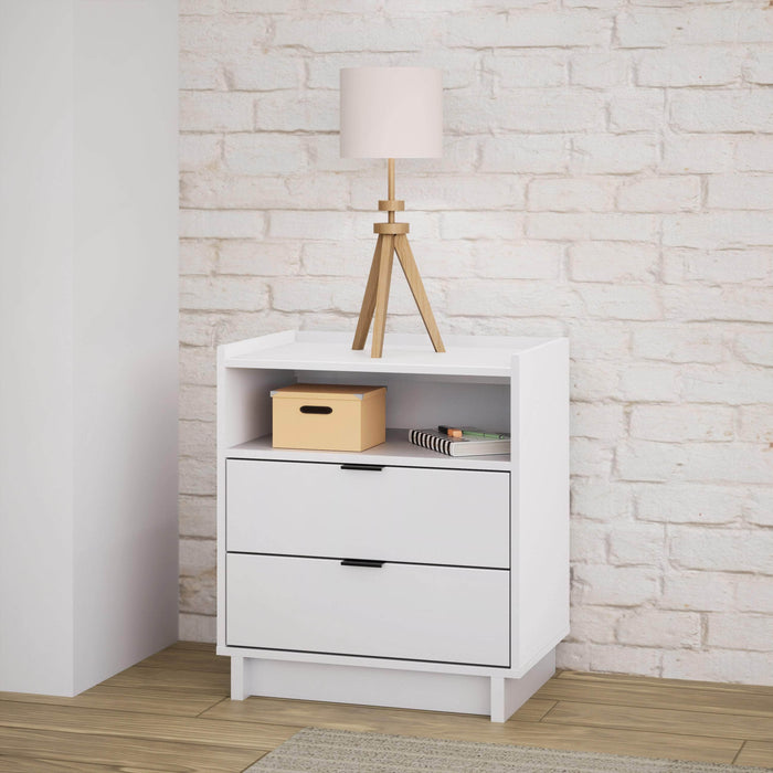 Pending - Prepac Nightstand Simply Modern 2-Drawer Nightstand - Available in 3 Colors