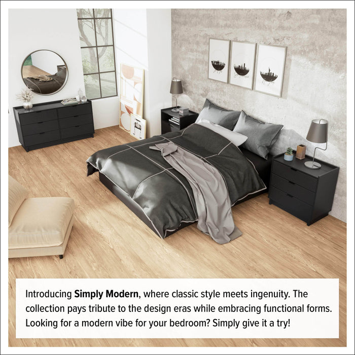 Pending - Prepac Nightstand Simply Modern 2-Drawer Nightstand - Available in 3 Colors