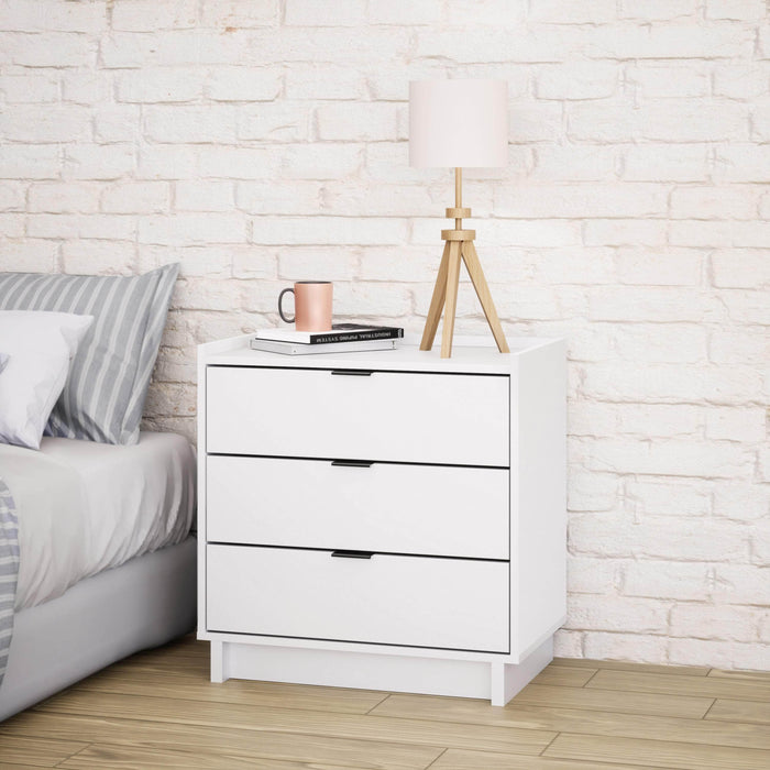 Pending - Prepac Nightstand Simply Modern 3-Drawer Nightstand - Available in 3 Colors