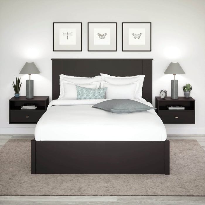 Pending - Prepac Nightstand Sonoma 1-Drawer Floating Nightstand (Set of 2) in Black