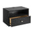 Pending - Prepac Nightstand Sonoma 1-Drawer Floating Nightstand (Set of 2) in Black