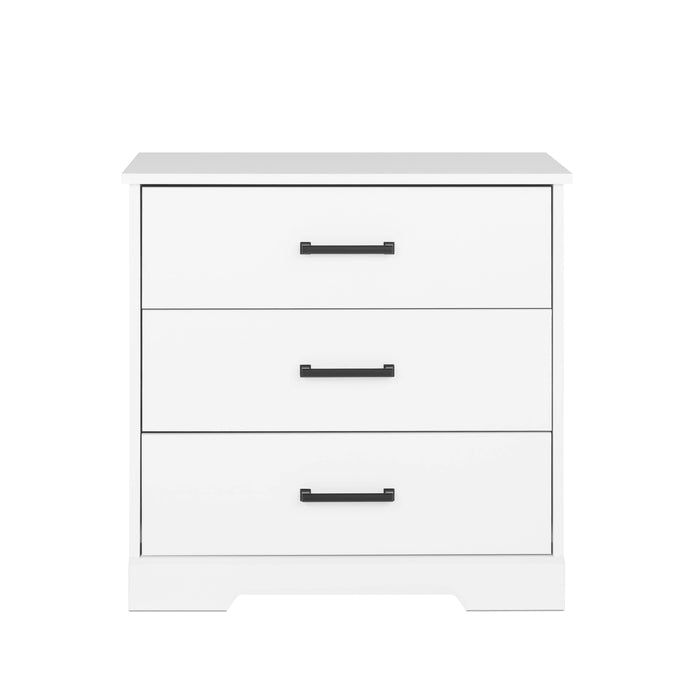 Pending - Prepac Nightstand White Rustic Ridge Farmhouse 3-Drawer Nightstand - Available in 4 Colors