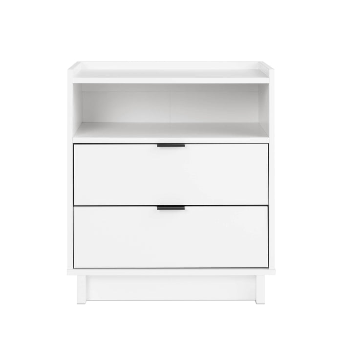 Pending - Prepac Nightstand White Simply Modern 2-Drawer Nightstand - Available in 3 Colors