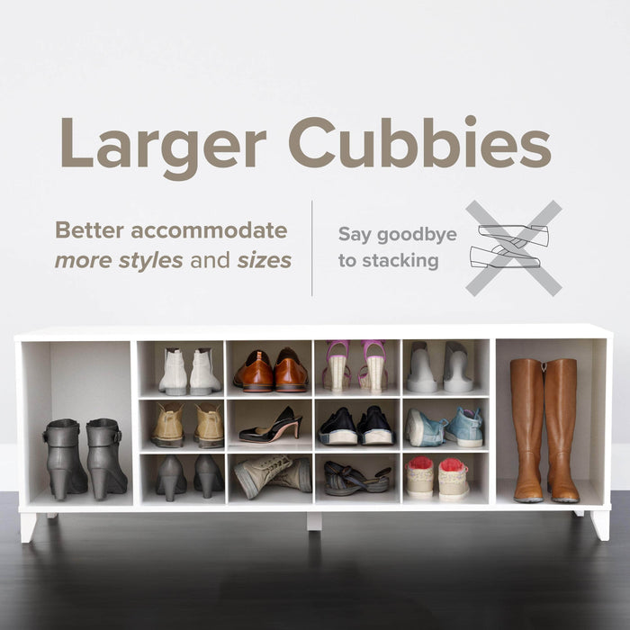 Pending - Prepac Shoe Cabinet 60" Wide Shoe Bench in White