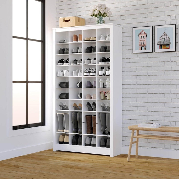Pending - Prepac Shoe Cabinet Sonoma 40" Shoe Storage Rack in White