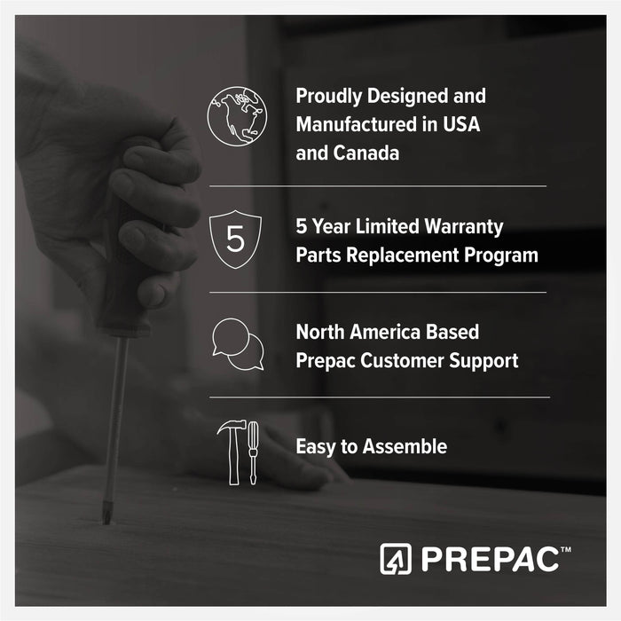 Pending - Prepac Shoe Storage Rustic Ridge 60" Shoe Storage with 24 Shoe Cubbies in Washed White