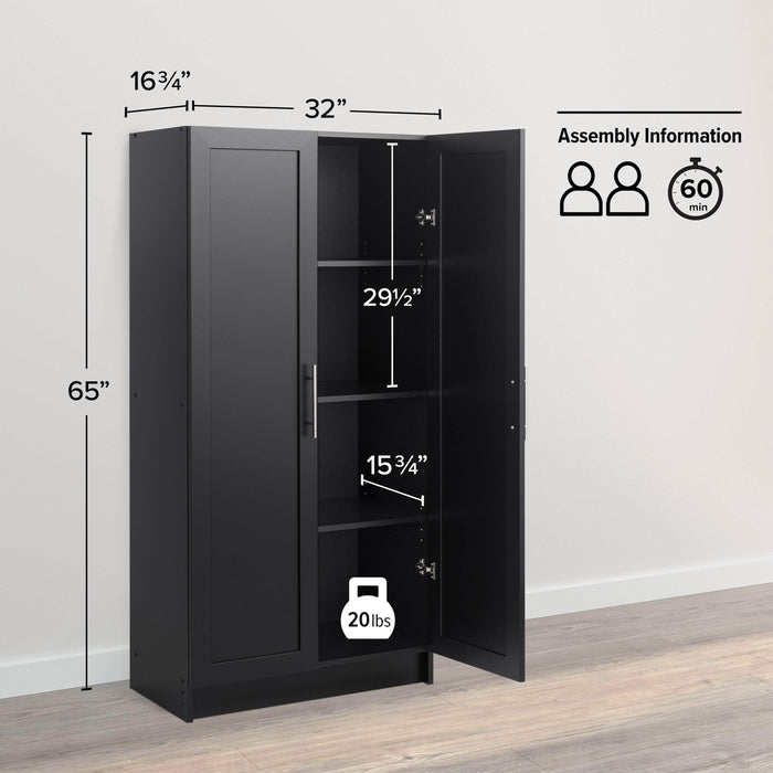 Pending - Prepac Storage Cabinet Elite 32" Panel Storage Cabinet - Available in 4 Colors