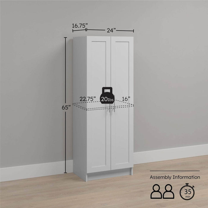 Pending - Prepac Storage Cabinet Elite Plus 24" Storage Cabinet in White