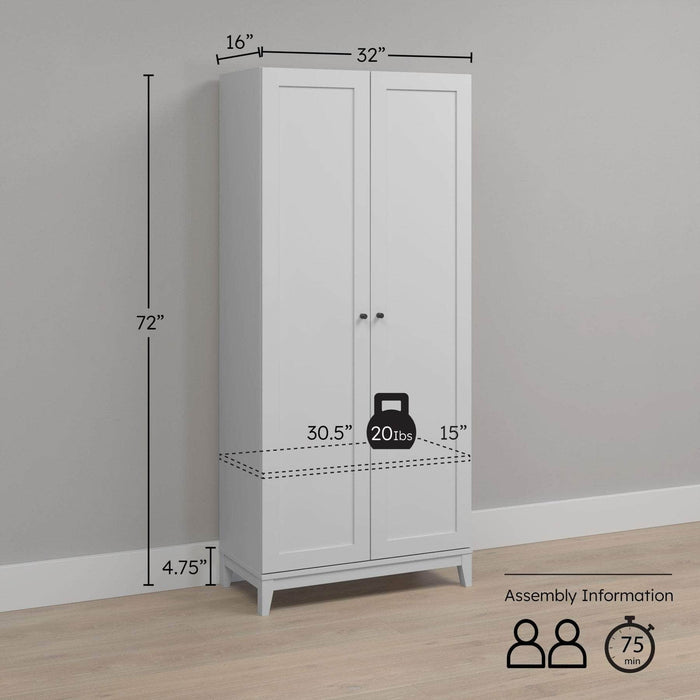 Pending - Prepac Storage Cabinet Yaletown 32" Storage Cabinet - Available in 3 Colors