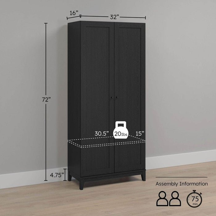 Pending - Prepac Storage Cabinet Yaletown 32" Storage Cabinet - Available in 3 Colors