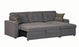 Gus Casual Charcoal Sleeper Sectional with Pull Out Bed, Right Facing Storage Chaise, and Tufts-Wholesale Furniture Brokers