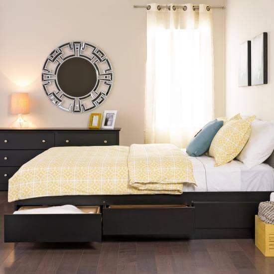 Mate’s Platform Storage Bed with 6 Drawers - Multiple Options Available-Wholesale Furniture Brokers