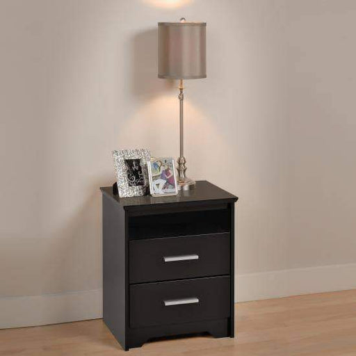 Coal Harbor 2 Drawer Tall Nightstand with Open Shelf - Multiple Options Available-Wholesale Furniture Brokers