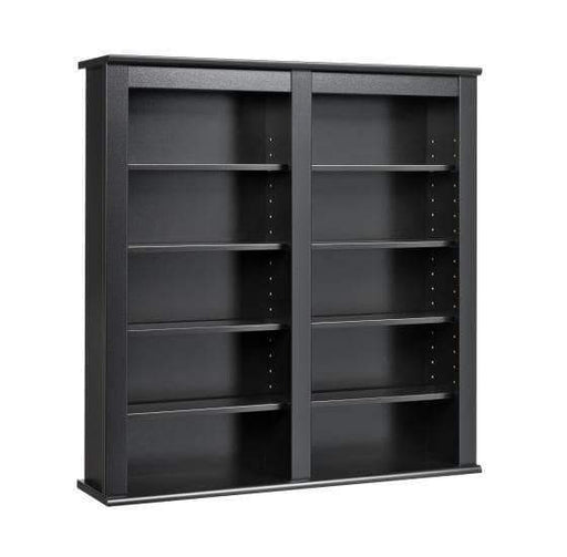 Black Double Wall Mounted Storage-Wholesale Furniture Brokers