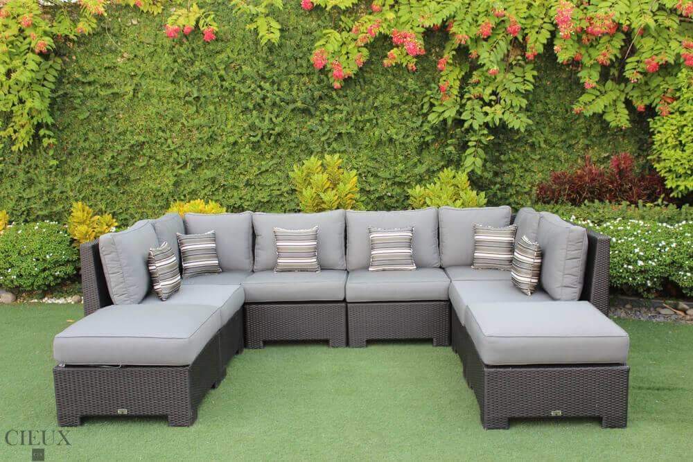 Provence Large U-Shaped Sectional - Available in 3 Colors-Wholesale Furniture Brokers