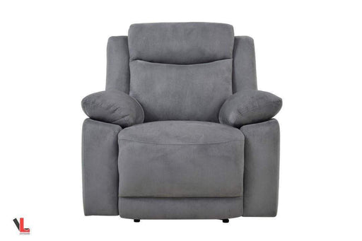 Volo Gray Fabric Recliner Chair-Wholesale Furniture Brokers
