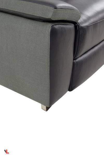Aura Black Power Reclining Medium Sectional with Right Facing Chaise-Wholesale Furniture Brokers