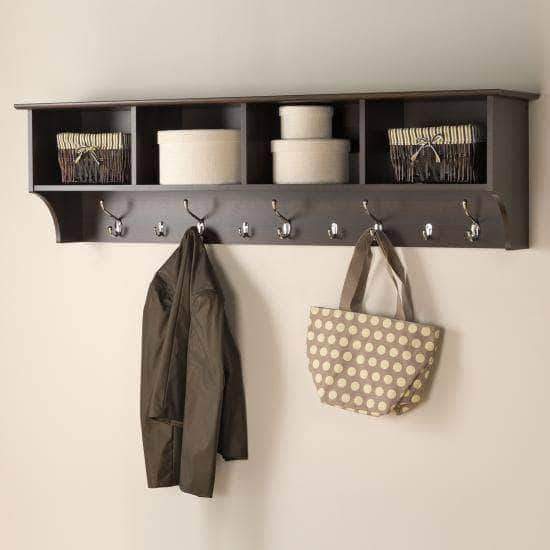 60 inch Wide Hanging Entryway Shelf - Multiple Options Available-Wholesale Furniture Brokers