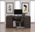 Embassy Traditional Executive Desk with 2 Pedestals - Dark Chocolate