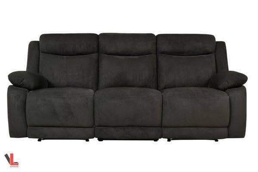 Volo Charcoal Fabric Reclining Sofa-Wholesale Furniture Brokers