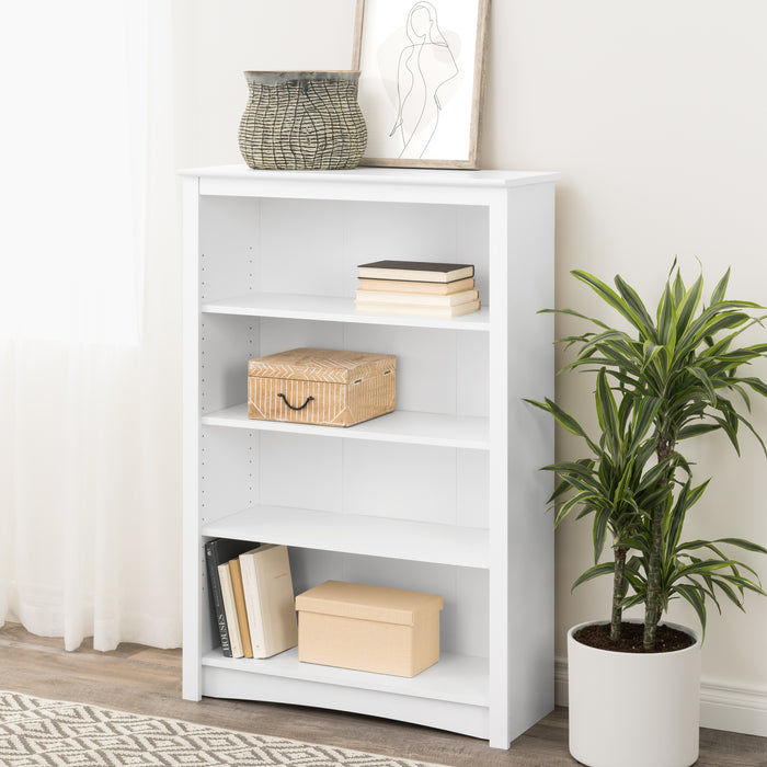 Four Shelf Bookcase - Available in 2 Colors