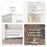 6 Shelf Bookcase - Available in 2 Colors